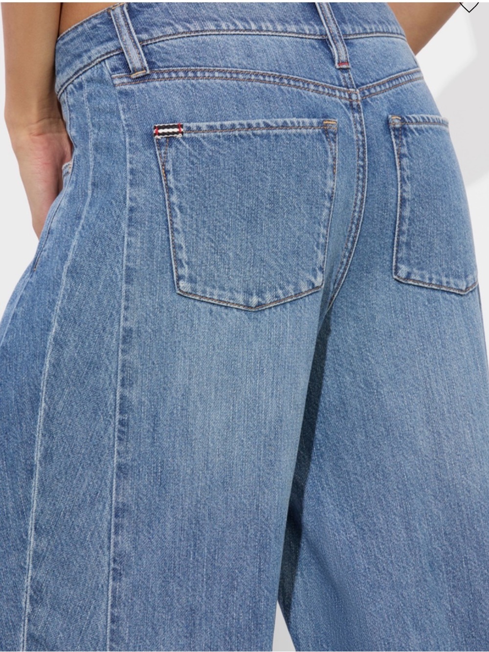 Alice + Olivia jeans STU BAGGY JEAN in Livia vintage wash size 28(31x31) - Picture 4 of 6
